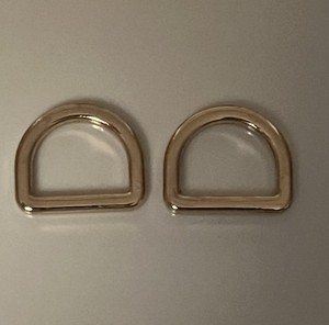 Generic 2-Piece Gold Tone D Ring Hardware For Handbag Repairs Crafts DIY 5/8”