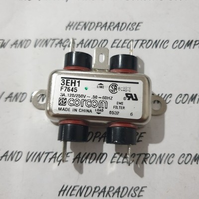 NEW CORCOM 3EH1 Power Line Filters 3A 250V AC ! 1pc