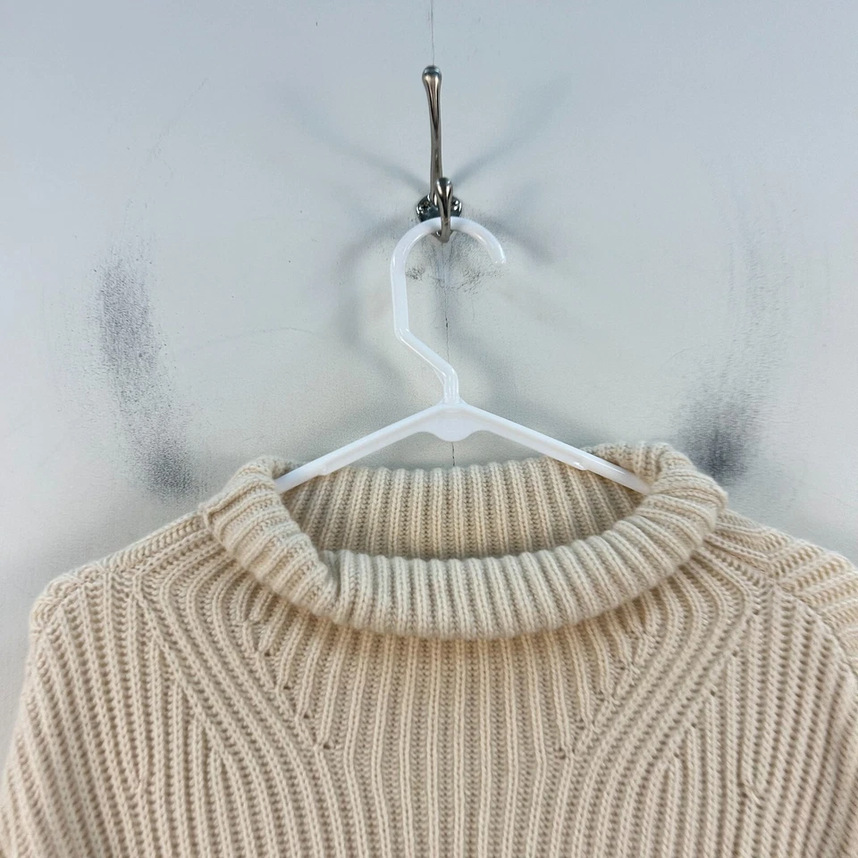 Suéter de lana de cachemir tejido cuello falso talla grande Banana Republic XS para mujer Foto 4 de 4