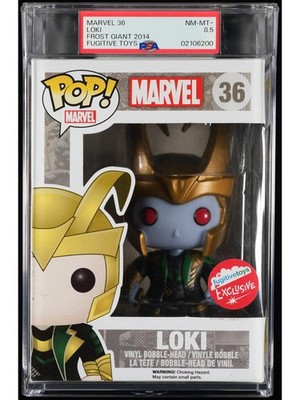 Loki Marvel Frost Giant 36 Funko Pop! PSA 8.5 NM-MT+