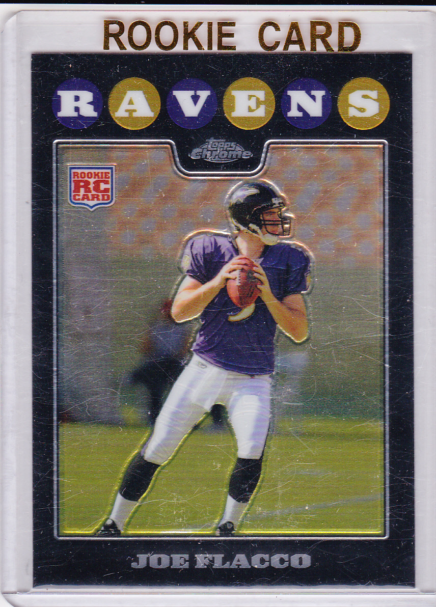 JOE FLACCO RC Topps Chrome RAVENS ROOKIE CARD 2008 Mint NFL FOOTBALL