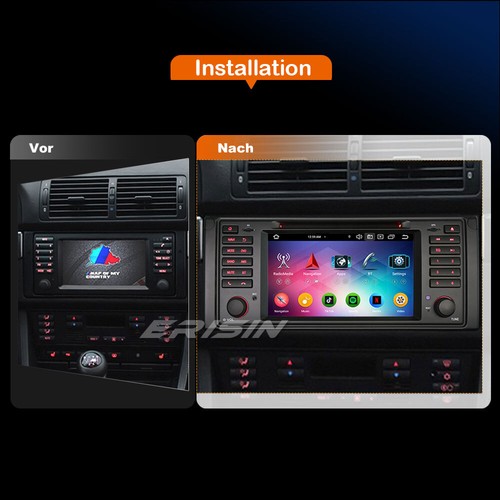 8-Kern 4GB+64GB Android 14 GPS DVD Autoradio DAB+CarPlay Navi für BMW 5er E39 M5 - Bild 21 von 24