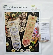 The Victoria Sampler "Friends In Stitches Sampler" Hardanger & Accessory Pack