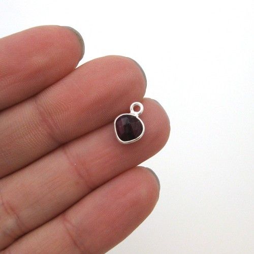 Gemstone Pendant-7x10mm Faceted Heart Shape-Tiny Charm (Sold Per 2 Pieces) - 第 27/37 張圖片