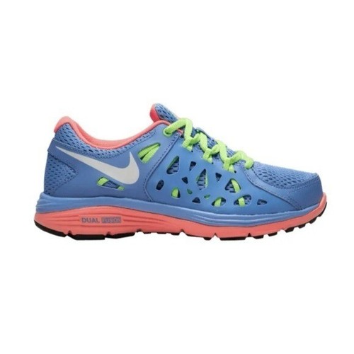 Nike Dual Fusion Run 2 599564-400 blaue Damen-Laufschuhe Turnschuhe Größe 8