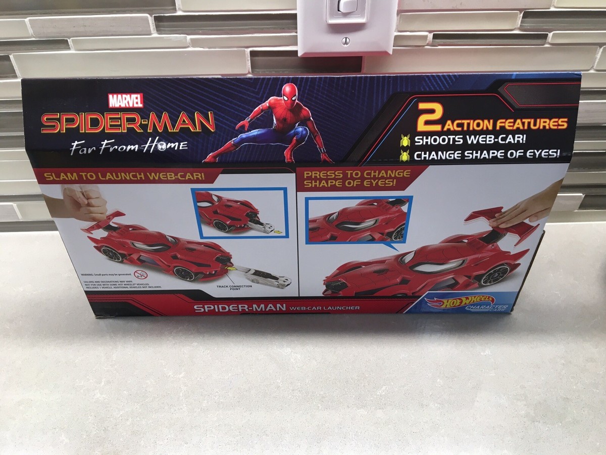 Cars Or Trucks In Spider-Man Web-Car Launcher Toy Movable Eyes