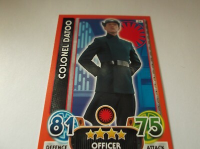 Topps - Star Wars Force Attax 2016 ''COLONEL DATOO'' #34 First Order Trading Card