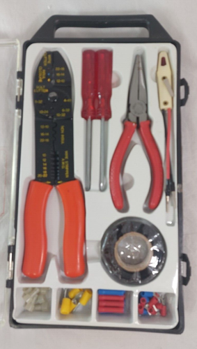 Kit eléctrico multiusos herramienta de prensado conectores de cinta alicates destornilladores - Imagen 8 de 8