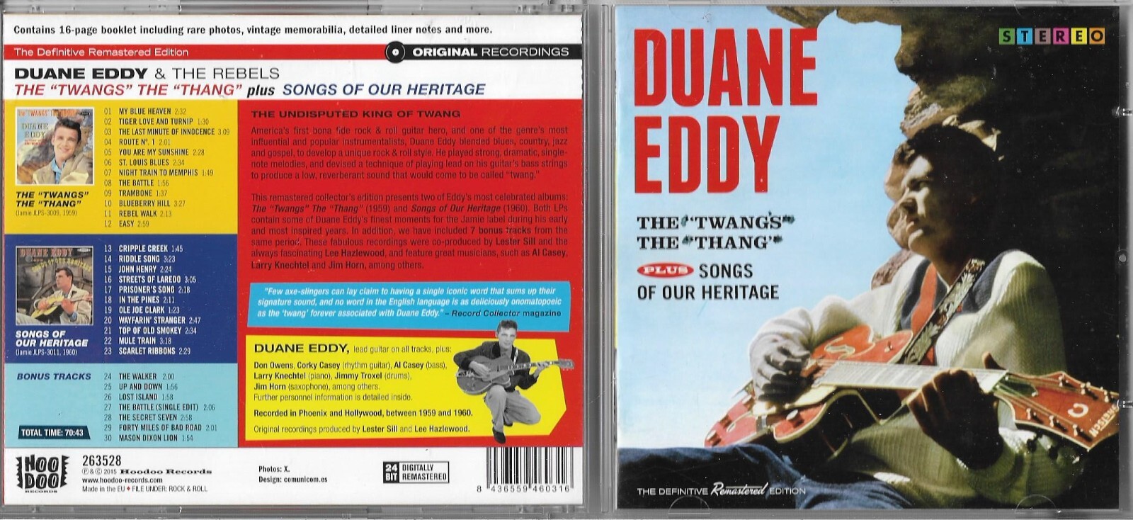 Twang's the Thang/Songs of Our Heritage by Duane Eddy (CD, 2015)