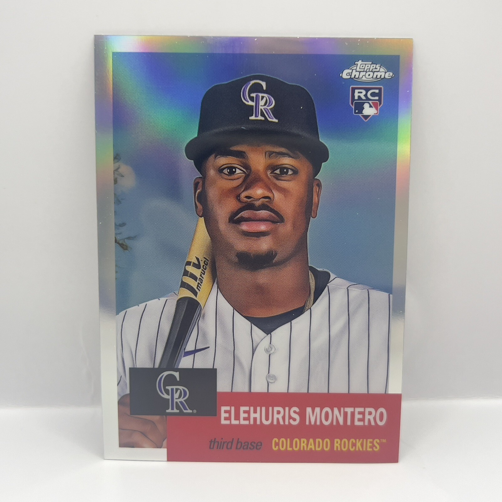2022 Topps Chrome Platinum Anniversary Elehuris Montero RC 143 Refractor Rockies