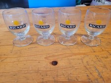 Verres RICARD 17 CL Ballon Soleil lot de 4 Verres N° 803340 Collector Année 90