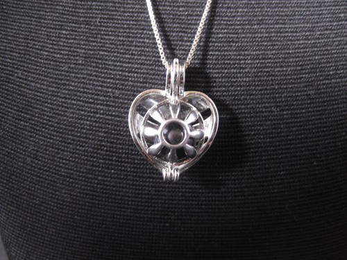 Italian 925 sterling silver necklace heart pendant "Someone I Love Is In Heaven" - Bild 5 von 11