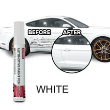 Pluma de pintura blanca para reparación de arañazos de automóvil Pluma de retoque Accesorios para removedores de arañazos de automóvil