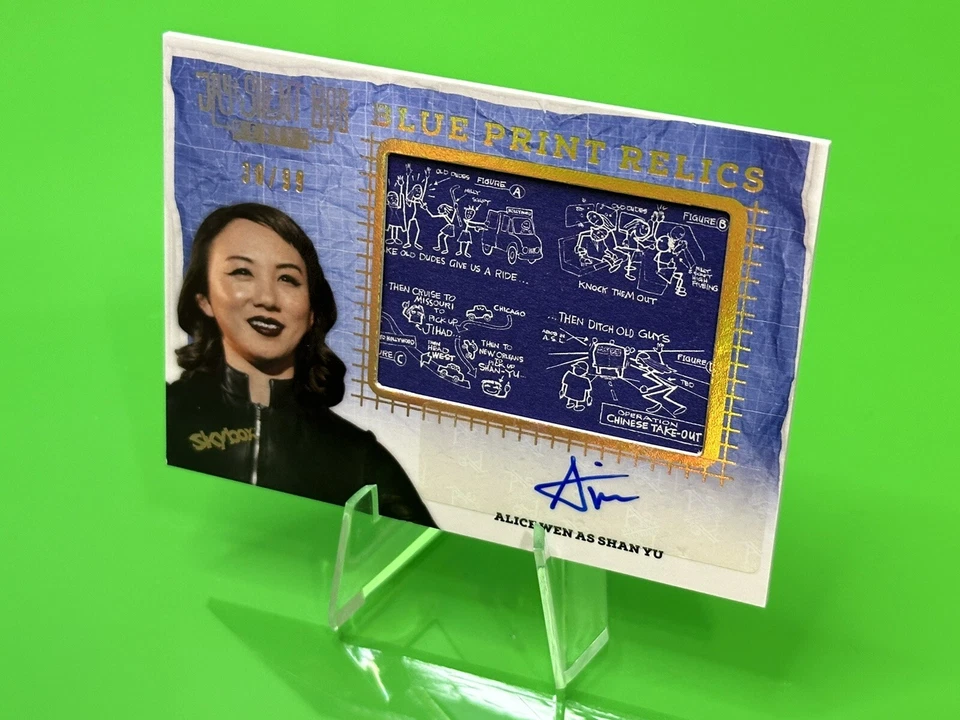 2023 Skybox Jay & Silent Bob Reboot Blue Print Relic Auto Alice Wen As Shan Yu!! - Image 2 of 4