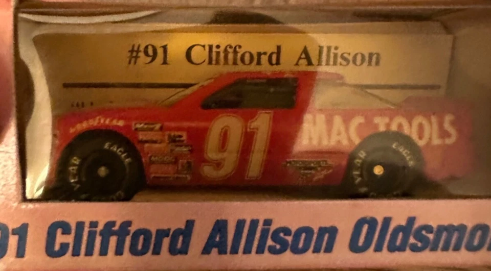 Clifford Allison 1993 Oldsmobile #91 MAC TOOLS 1/64 NOS NIB - Image 3 of 3