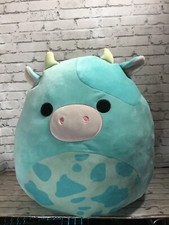 Tuluck the Blue Cow Squishmallow 16 Easter 2023 used