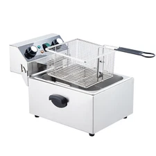 1800W Commercial Electric Deep Fryer 10L Single Tank with Frying Baskets