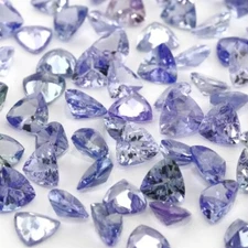 TANZANITE 3.5 MM TRILLION CUT TREATED EARTH MINED SINGLE STONE F-5132