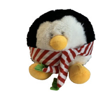 6" Stuffed Plush Penguin with Scarf  A11