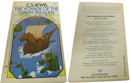 The Chronicles of Narina Books 2-7 C. S. Lewis 22nd Printing 1978 Paperback - Picture 4 of 12