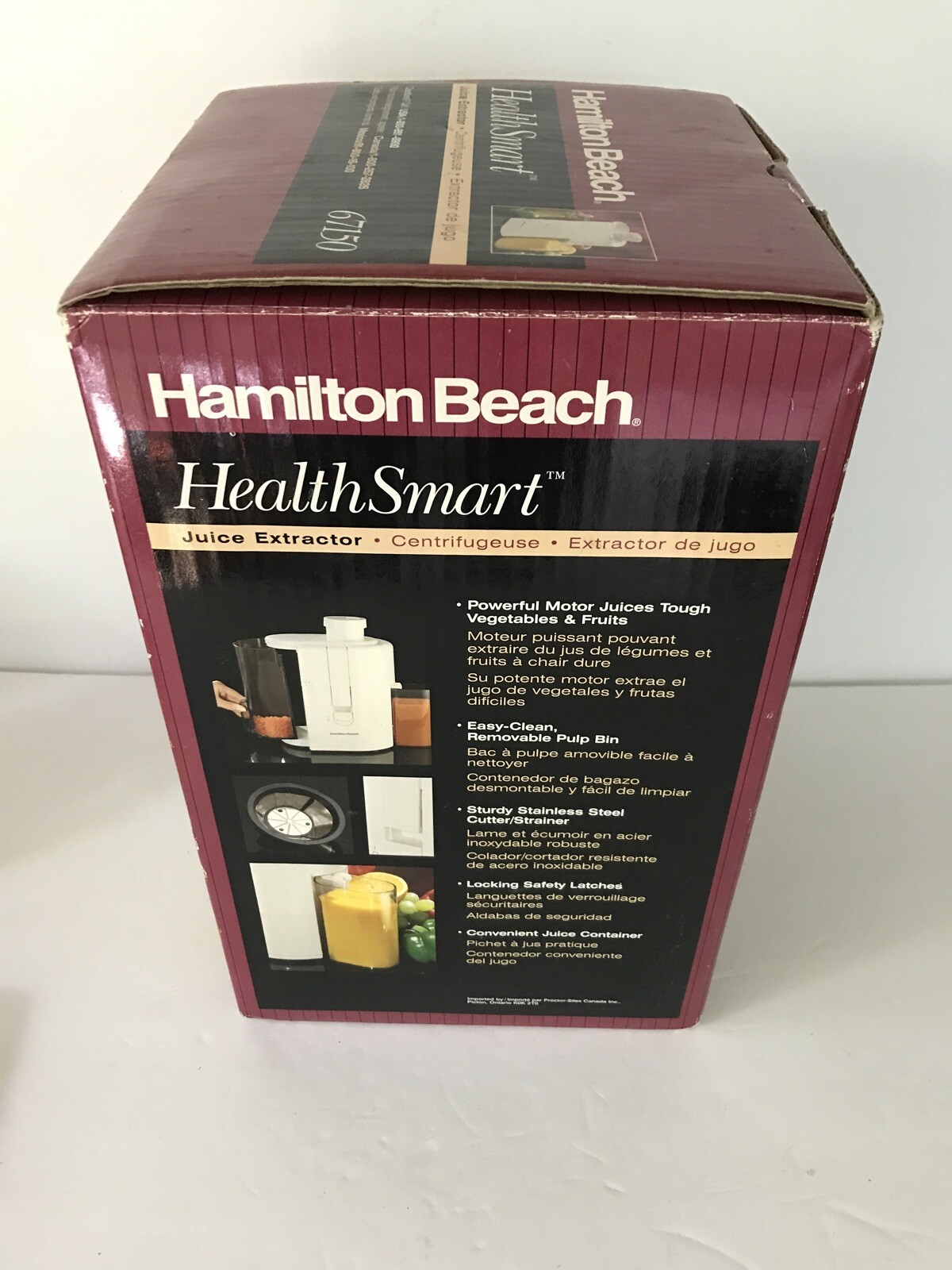 Vintage Hamilton Beach Health Smart Juice Extractor Juicer 67150. New