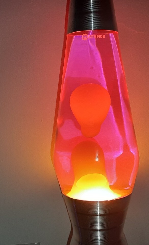 ラバランプ ファイバーグリッター mathmos crestworth イエロー