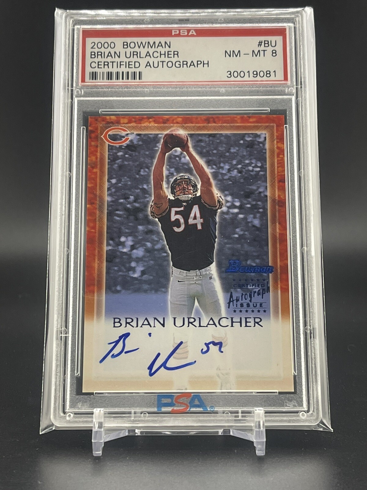 Brian Urlacher Bowman Certified Autograph Blue #BU Certified Autograph-Blue