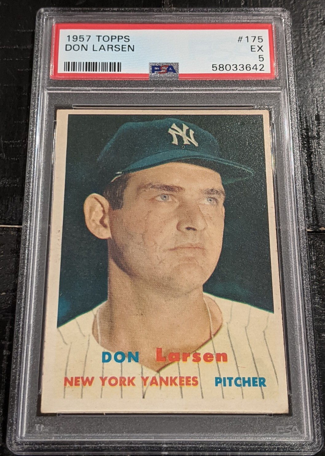 1957 Topps Don Larsen PSA 5 EX Original #175 Vintage  Yankees