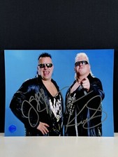 WWF Brian Knobbs & Jerry Sags Autographed 8x10 Photo w/ COA in Protector