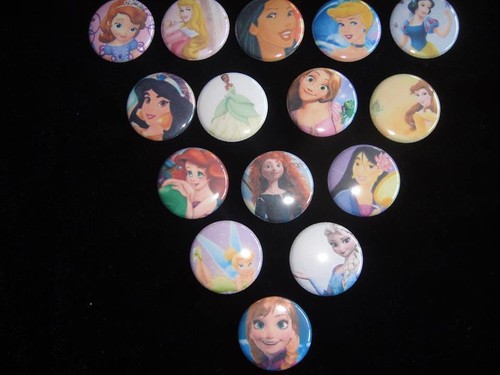 Disney Princesa Botones Espalda Plana o Pin Insignia Cabujones Adorno Imán - Imagen 6 de 6