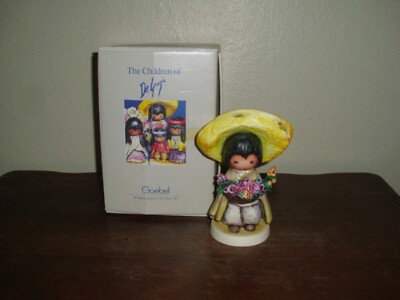 Goebel DeGrazia Figurine VGC 6'' Flower Boy