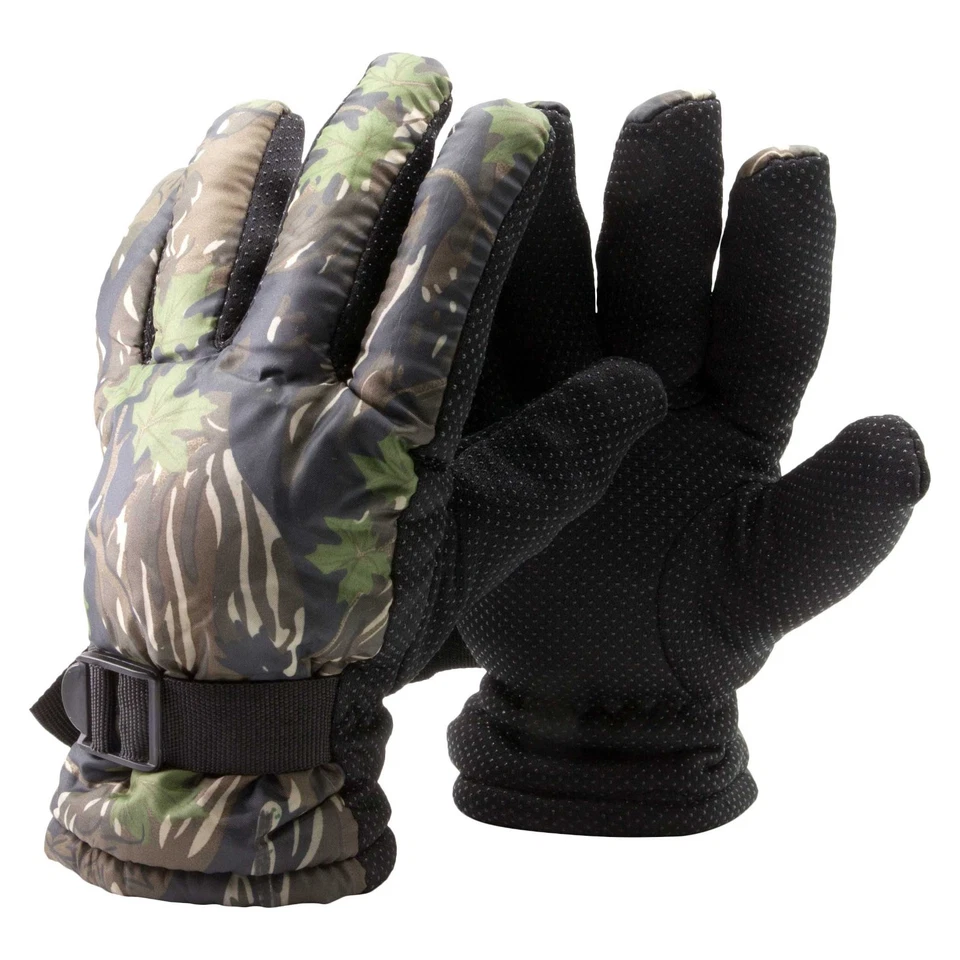 Anti-Skid Winter Gloves Hunting Camo Finger Camouflage Warm Ski Insulated M L XL - Image 2 of 3