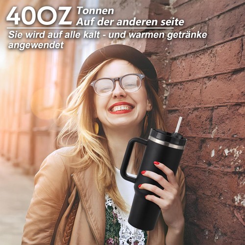 Thermobecher Autobecher Kaffeebecher Edelstahl Tumbler Vakuum Isolierbecher 40oz - Bild 28 von 50