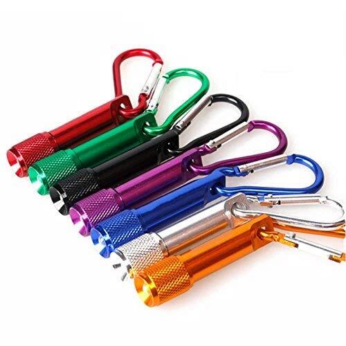 OFKPO 7PCS Colori Mini Torce Elettriche con Batterie Torce Portachiave (S7w)