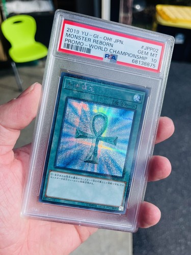 YuGiOh! 2019 Monster Reborn 2019-JPP02 World Championship Japanese Promo Psa 10 - Picture 2 of 5