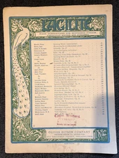 L’AGILITE Piano Sheet Music 1902 John Orth Stephen Heller Op. 85 No 2 Vintage