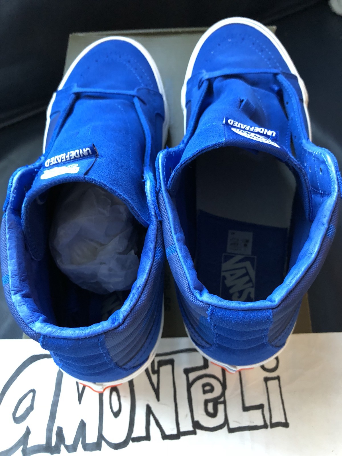 BRAND BRAND BRAND NEW UNDEFEATED X VANS SK8-HI DODGER blueE - SIZE 12 DEADSTOCK d97561 BRAND BRAND BRAND NEW UNDEFEATED X VANS SK8-HI DODGER blueE - SIZE 12 DEADSTOCK d97561