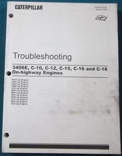 CATERPILLAR C15 C16 C18 3406E TRUCK ENGINE TROUBLESHOOTING SERVICE REPAIR MANUAL - Picture 6 of 7