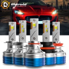 RIDROID H11 H13 H4 H7 9006 9007 9012 LED Headlight Bulbs High/Low Beam 30000LM