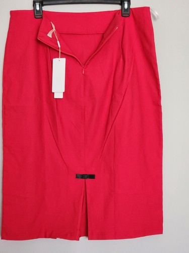 NEW WOMEN'S BELLE POJUE STRETCH SKIRT XL SIZE RED COLOR.. - Picture 4 of 5