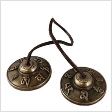 Cymbals 250g for Meditation and Singing Bowl Therapy OM Mantra Cymbals Tingsha