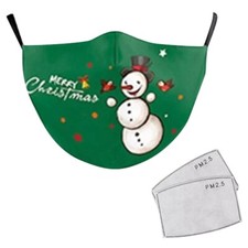 Unisex Christmas Face Mask Windbreaker Reusable Washable