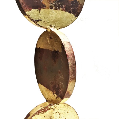An American Contemporary Anodized & Gold Painted Iron Sculpture, XXI Century - Picture 3 of 8