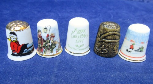 13 x Collectors Thimbles Celebrating Christmas, Australia Xmas - Picture 9 of 14