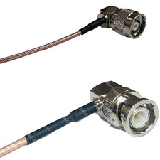 RG316 RP-TNC Male Angle to BNC MALE ANGLE RF Cable Rapid-SHIP LOT