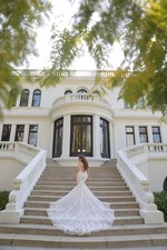 Beautiful custom wedding dress designed by Martina Liana, Size: 10