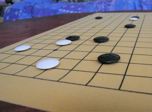 GO BOARD SPIEL MIT VOLLER GRÖSSE 19 Zoll KUNSTWILDLEDERMATTE (WEIQI) (888) - Bild 5 von 5
