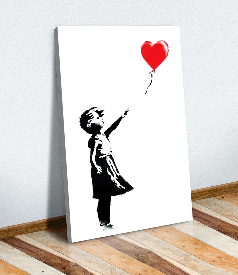 BALLOON GIRL BANKSY CANVAS STREET WALL ART PRINT ARTWORK GRAFFITI - SOTHEBYS