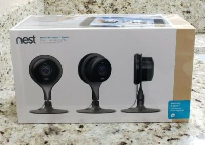 NEST Cam Indoor Smart Security Camera (3 Pack) Model NC1104US