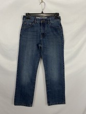 Ring Of Fire Boys Size 14 Blue Straight Leg Flap Pockets Denim Jeans
